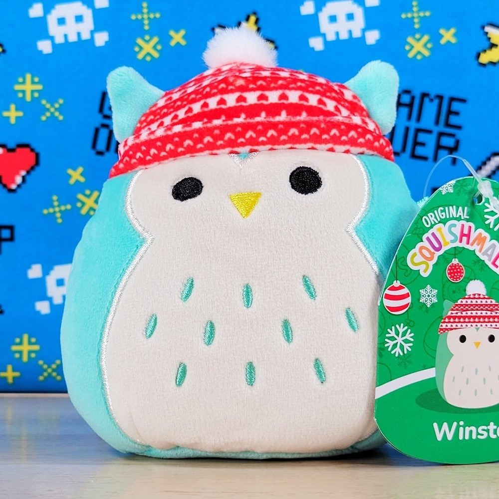 Squishmallow Winston the Owl 5" UltraSoft Stuffed Christmas Holiday Plush NWT